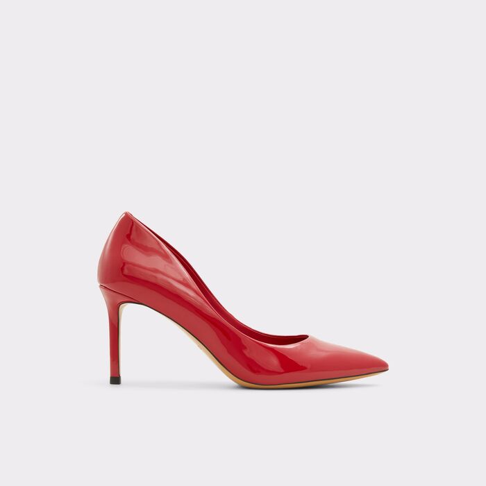 Sapatos em verniz vermelho, salto fino - STESSYMID