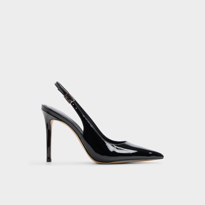 Sapatos em verniz preto, salto fino - STESSYSLING2.0
