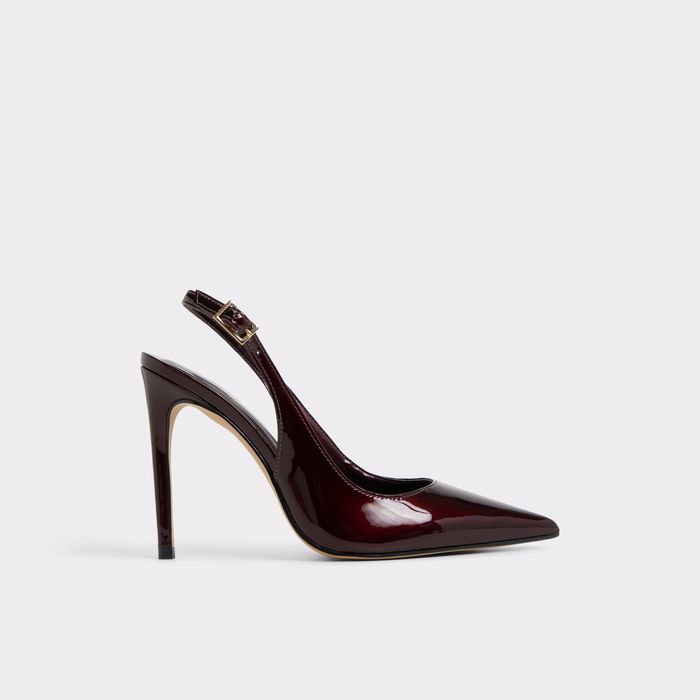Sapatos em verniz bordô, salto fino - STESSYSLING