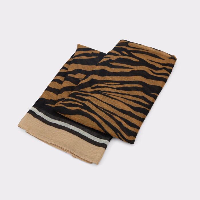 Bufanda en marrón - STRIPES