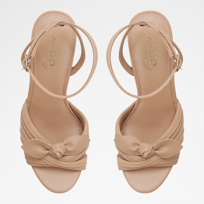 Sandalias de cuña en beige - TAINAH