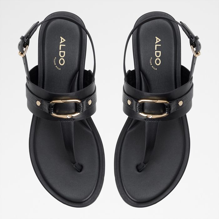 Sandalias planas en negro - TAYLEN