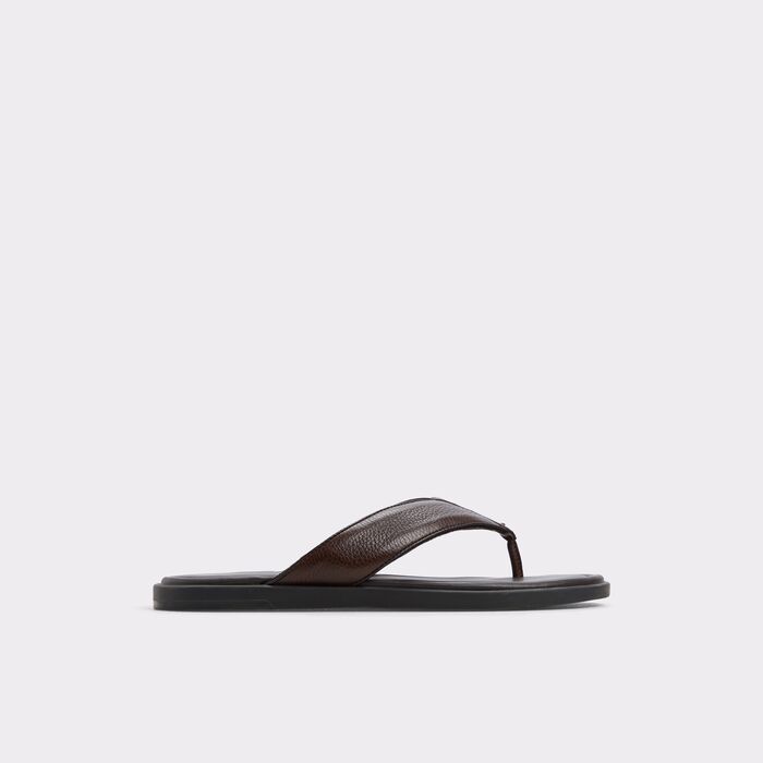 Sandalias en piel marrón - TAZZO