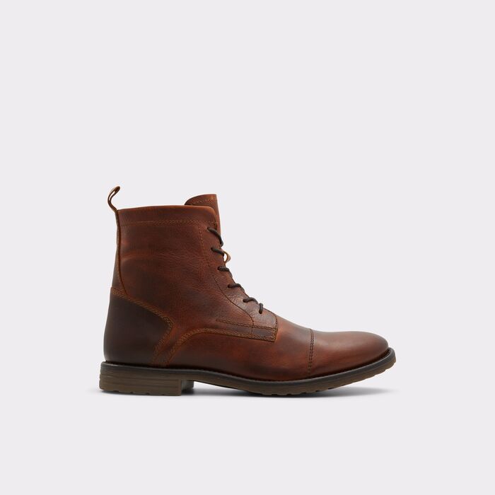 Botas em pele cognac - THEOPHILIS