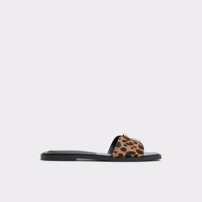 Sandalias planas en piel negro - TIDELLA
