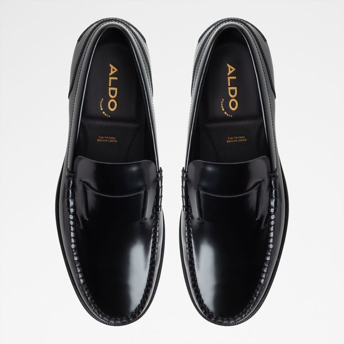 Mocassins em pele preto - TIDES