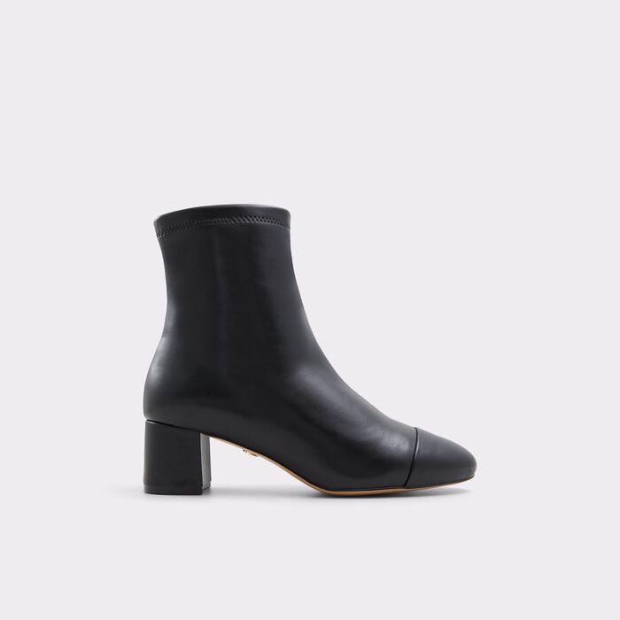 Botins em preto, salto em bloco - TIFFY