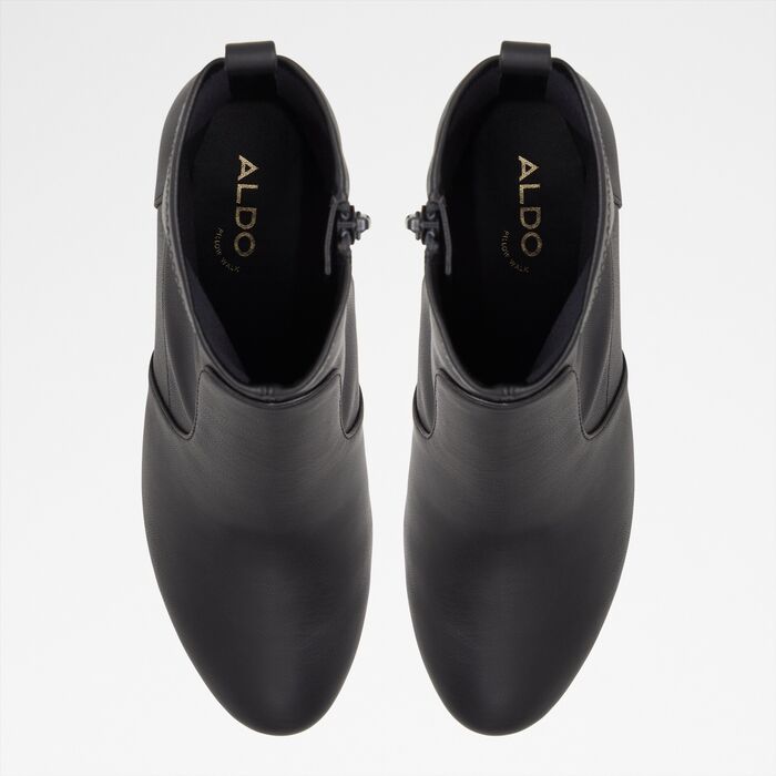 Botins em preto, salto em bloco - TIRGUS