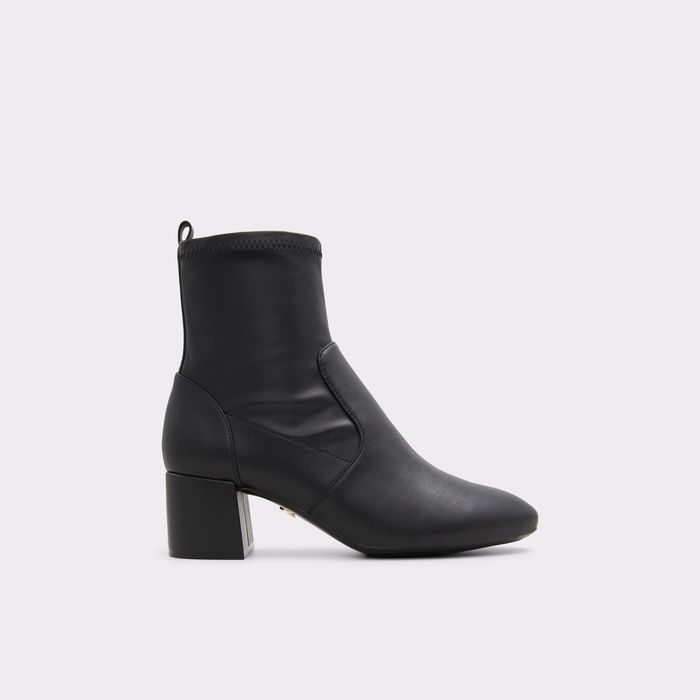 Botins em preto, salto em bloco - TIRGUS