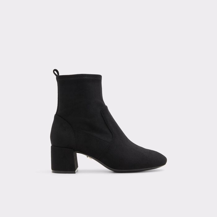 Botins em preto, salto em bloco - TIRGUS