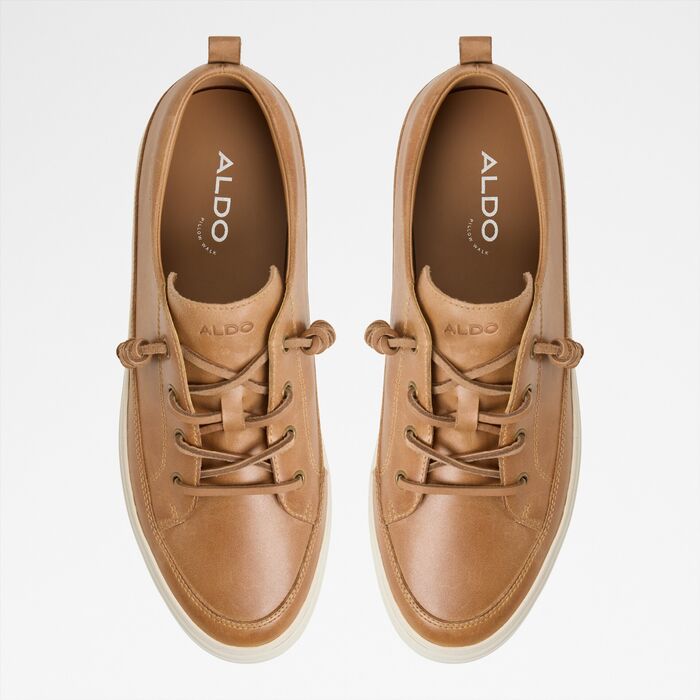 Sapatos casuais em pele cognac - TRISTIN