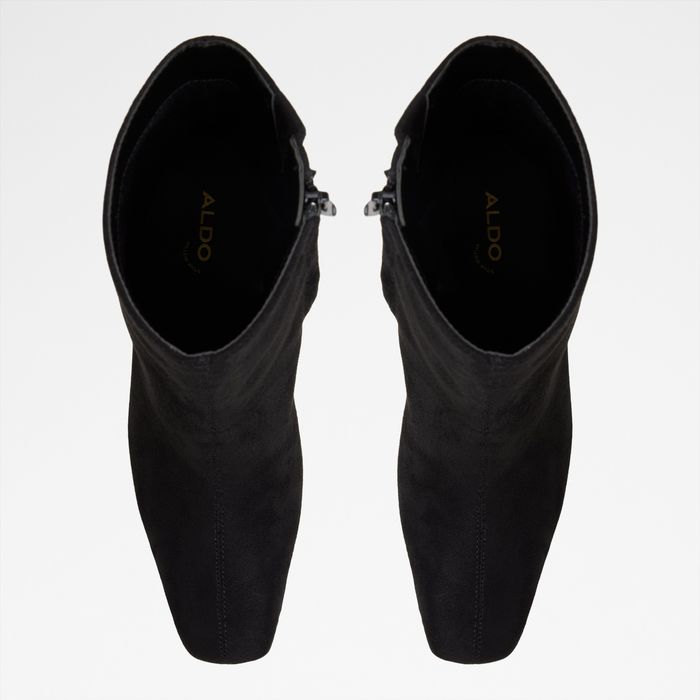 Botines en negro, tacón bloque - VELLAMO