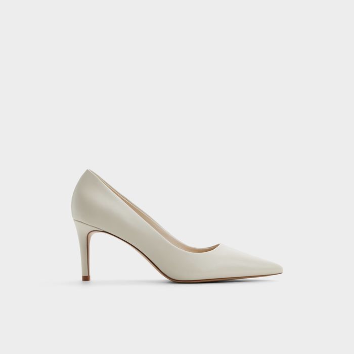 Sapatos em pele branco cru, salto fino - VERONE
