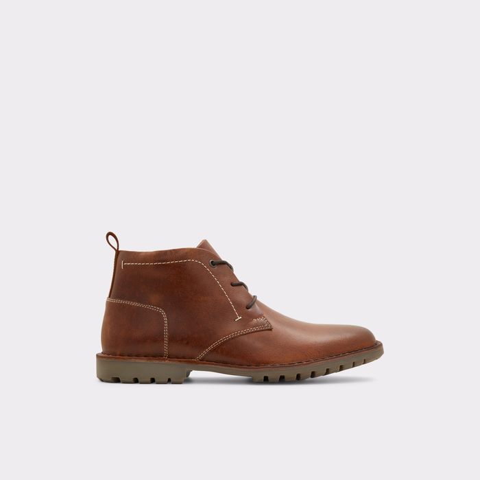 Botas em pele cognac - WAINWRIGHT