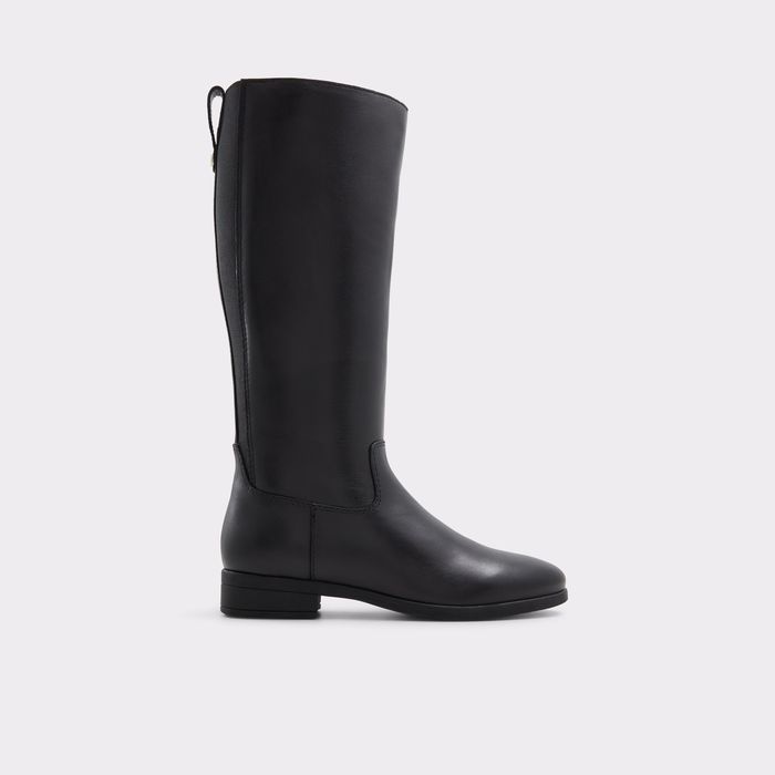 Botas rasas em pele preto - WICOENITALL