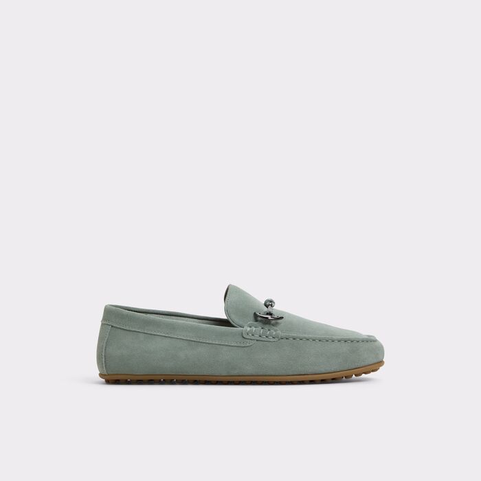 Sapatos de vela em pele verde - WILBART