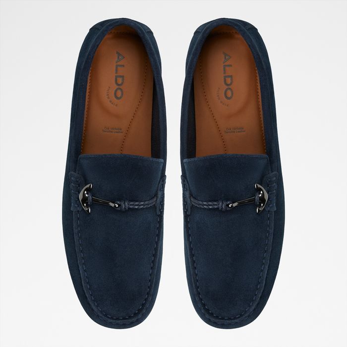 Mocassins em pele azul marinho - WILBART-IN