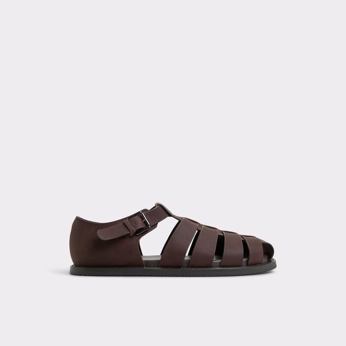 Sandalias en piel marrón - WILDHAVEN