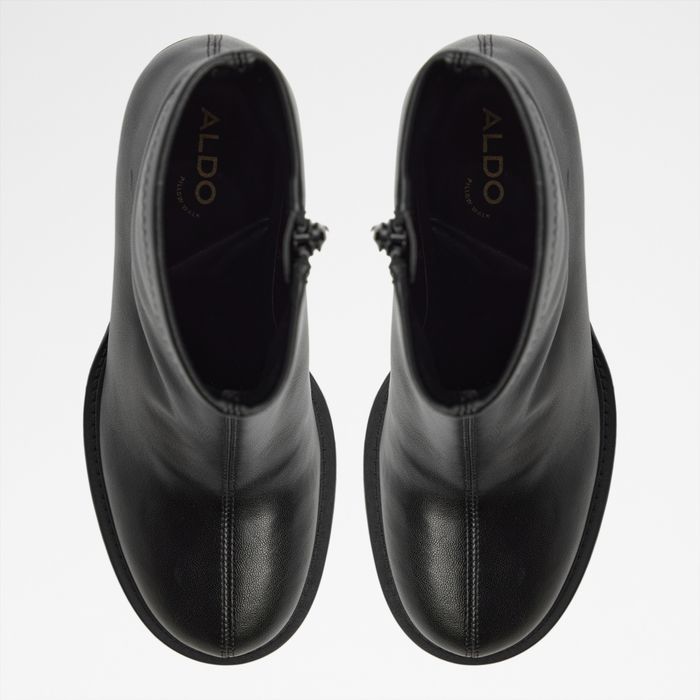Botines en negro, tacón bloque - XIOMARA
