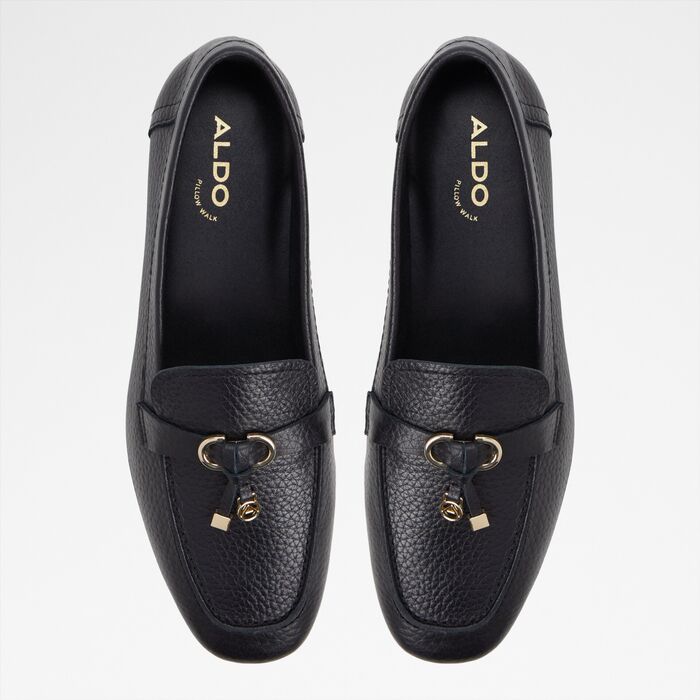 Mocasines planos en piel negro - YBILIDE