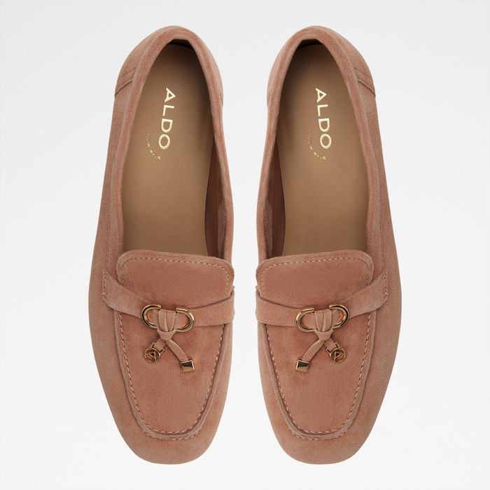 Mocassins rasos em pele bege - YBILIDE