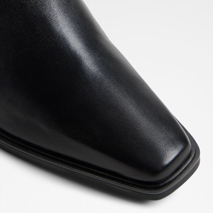 Botines en piel negro, tacón bloque - YBIRAWETH