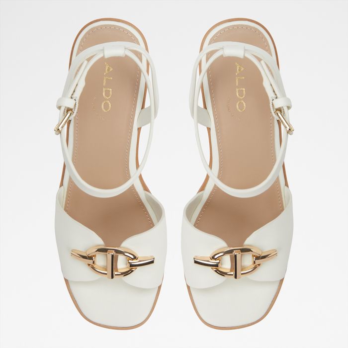 Sandalias de cuña en blanco - YBYLIN