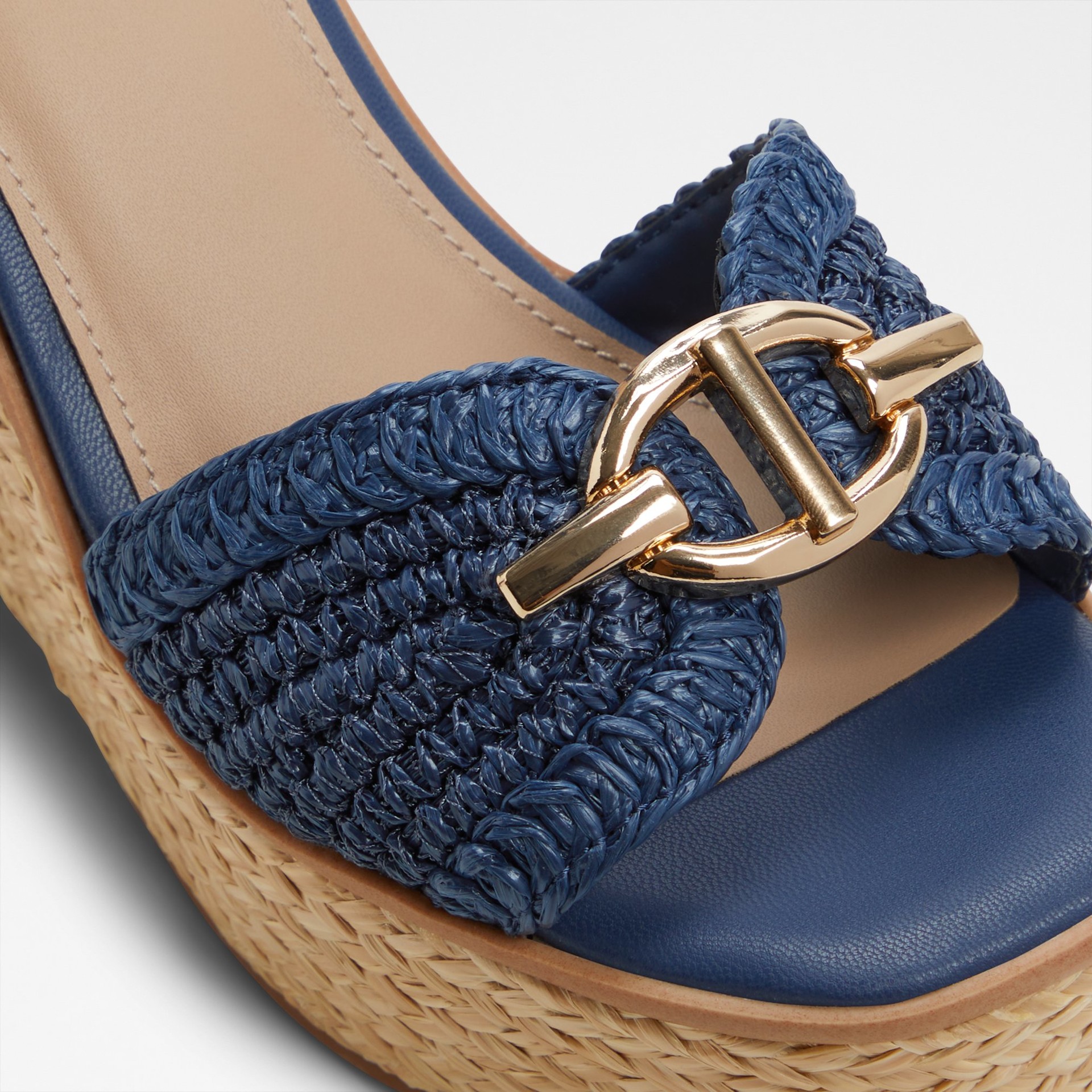 Sandalias Mujer Azul Marino CuÃ±a Sandalias De CuÃ±a Azules