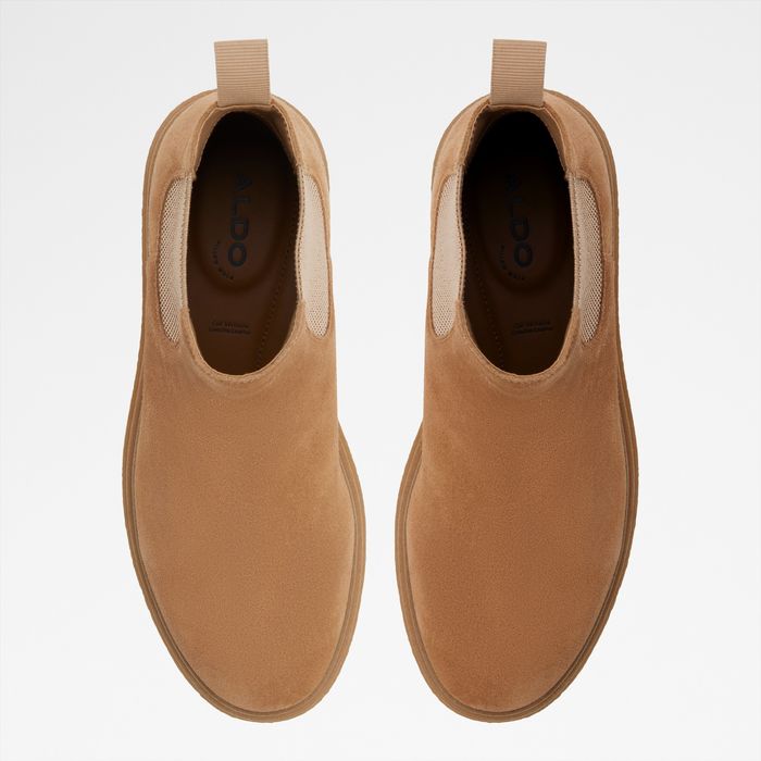 Botas em pele bege - ZEDDYY