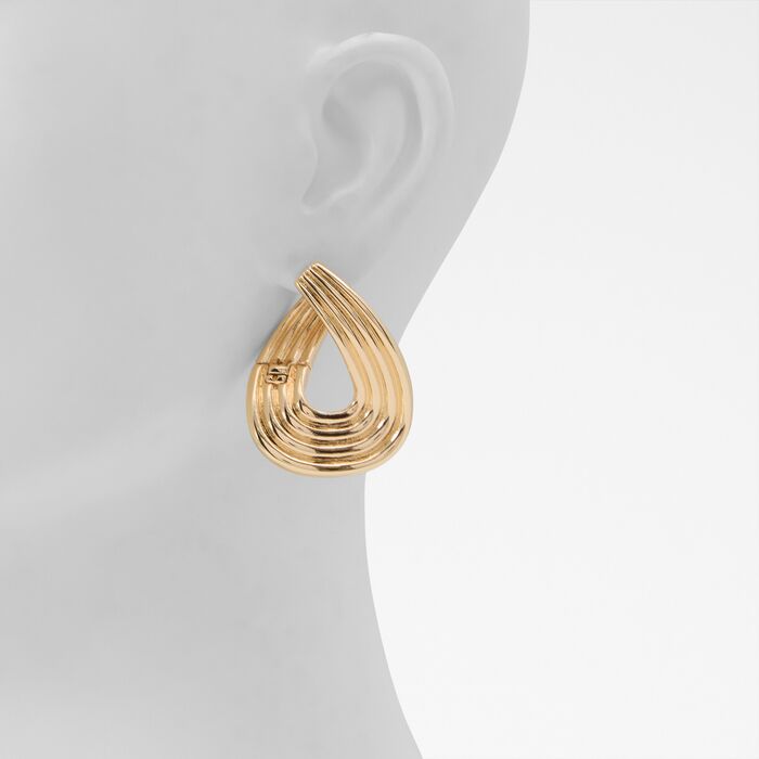Pendientes largos en oro - ZORRAA