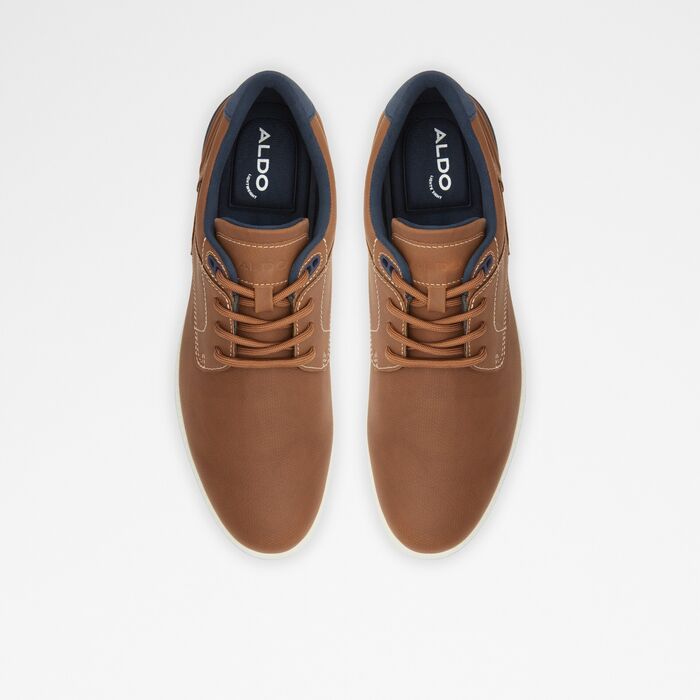 Sapatos casuais ALDO para homem, em cognac e com biqueira redonda DINBRENN220002008