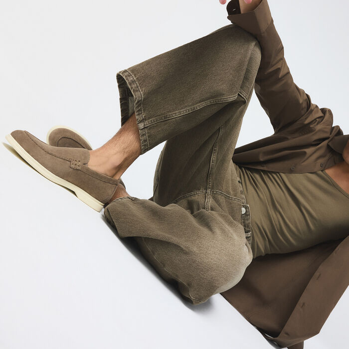 Alpargatas en piel beige - DOLAN