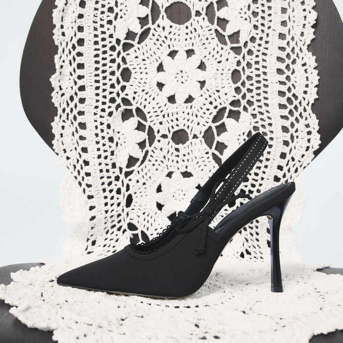 Zapatos de salón en negro, tacón de aguja - HENNIE