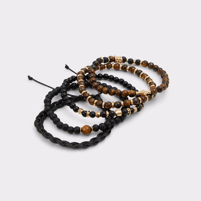 Pulseiras em castanho e preto - IDRISS