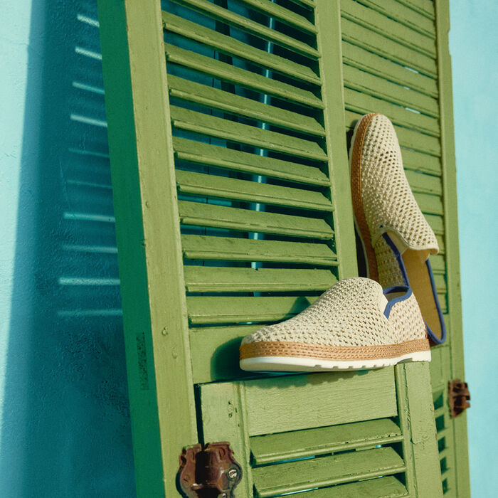 Alpargatas ALDO para hombre, en beige, con puntera redonda y revestimiento de tela KIANOU 271003050