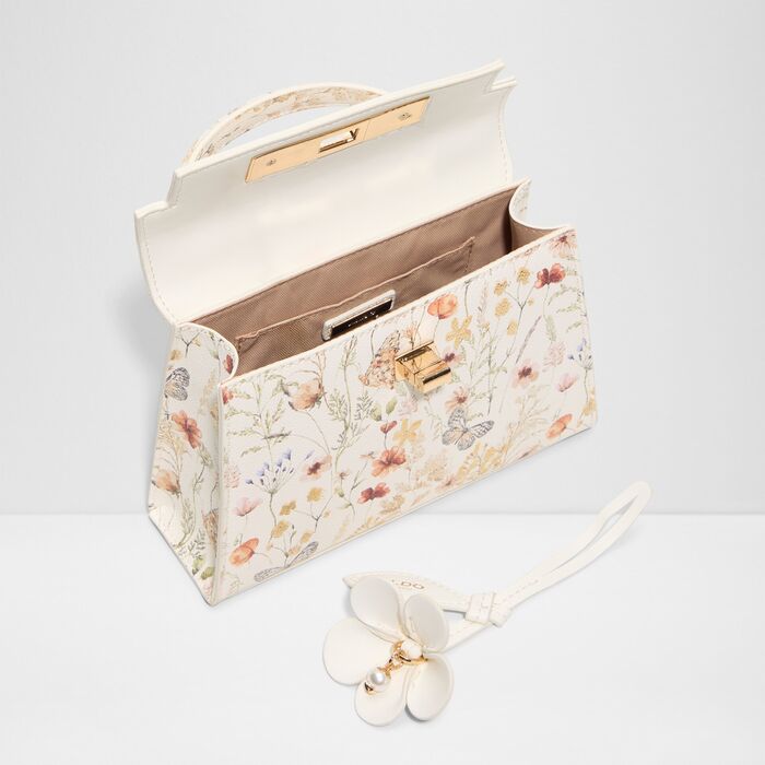 Bolso de mano en blanco - LEORA