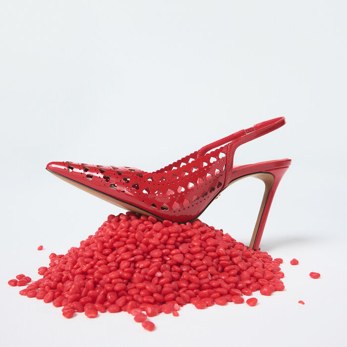Zapatos de salón en rojo, tacón de aguja - LOVESLING