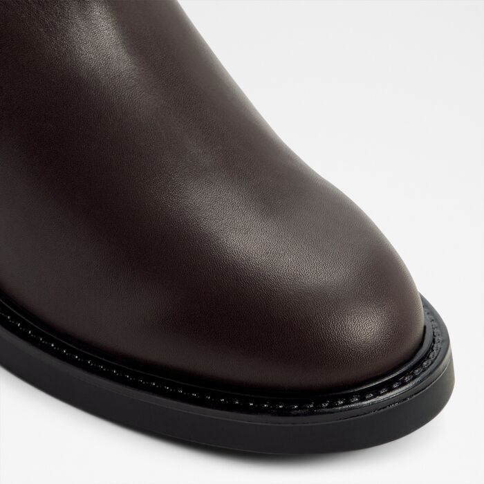 Botas rasos em pele castanho - PHILIPPA