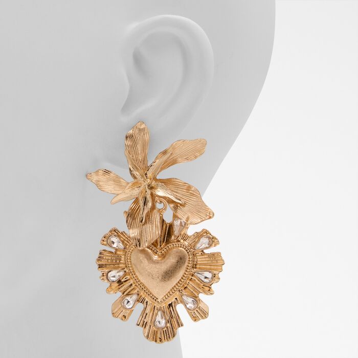 Pendientes largos en oro - SCARLLETT