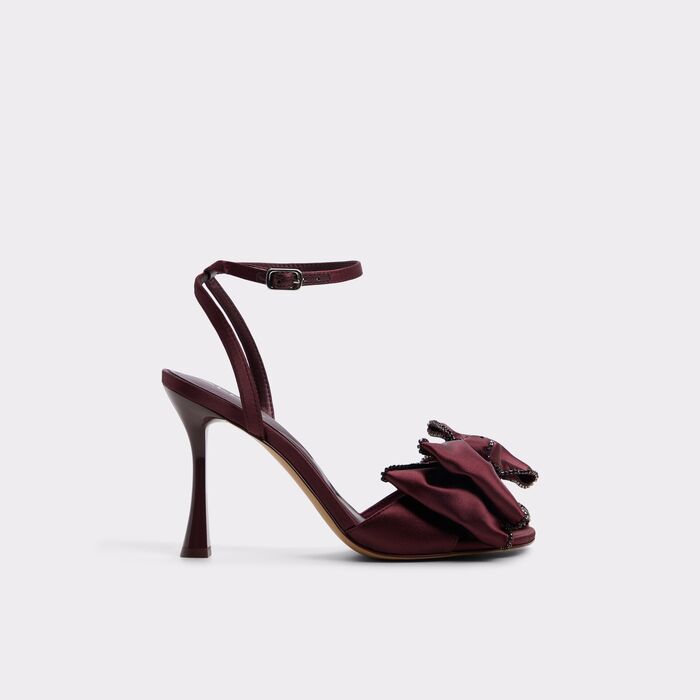 Sandalias en burdeos, tacón de aguja - TINSEL