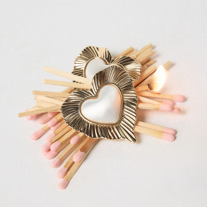 Pendientes largos en oro - VALENTINE