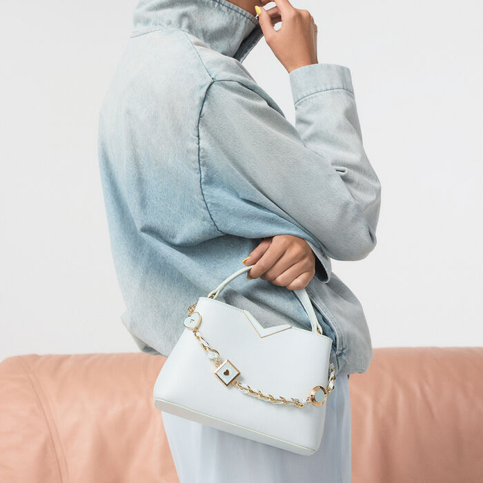 Bolso de mano en azul - VALENTYA