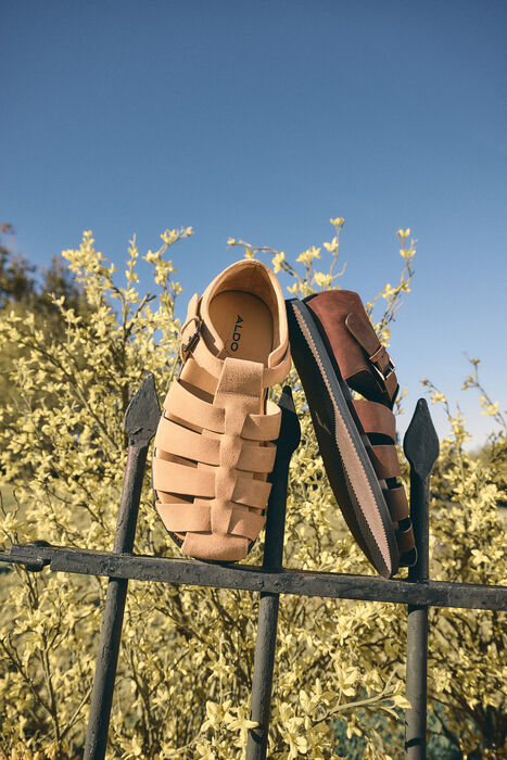 Sandalias en piel beige - WILDHAVEN