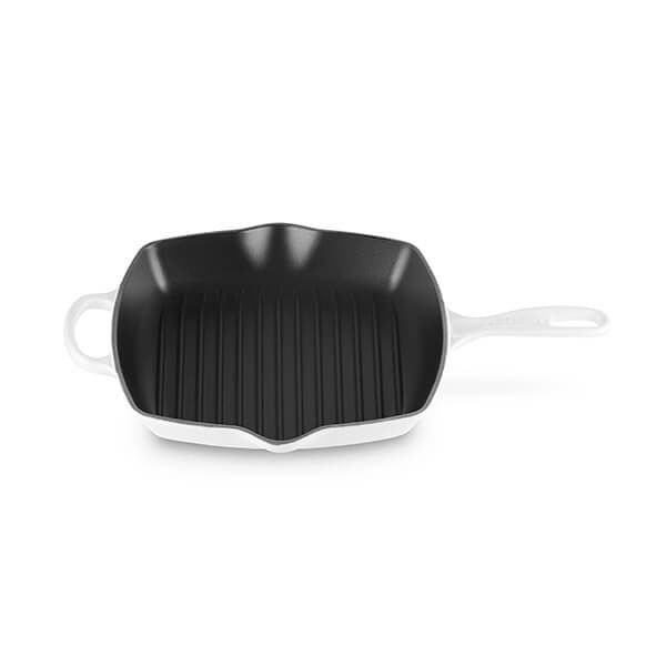 LE CREUSET - Skillet Signature Quadrada Grill 26cm Branco 20183260100422