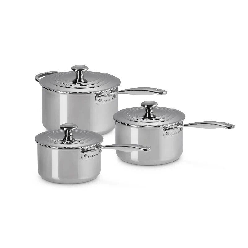 LE CREUSET - Set 3 Panelas 3-Ply 16/18/20cm 54811000010001