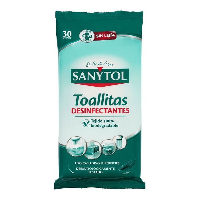 Toalhetes desinfetantes 30 uds