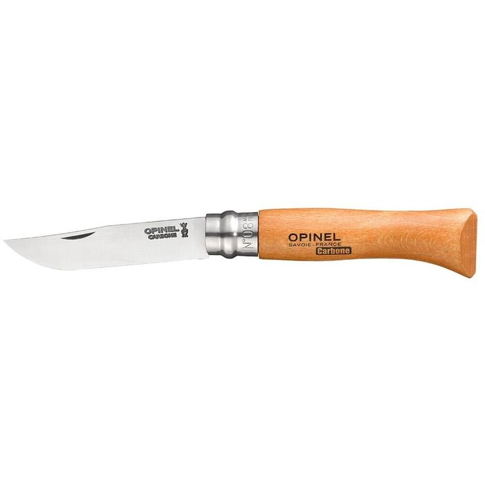 Navalha de aço de carbono nº8, lâmina de 8,5 cm