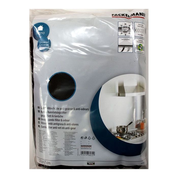 Filtro combi para exaustor antigorduras e antiodores 57 x 47 cm