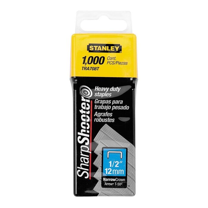 Caixa 1000 agrafos tipo g (4/11/140) 12mm 1-tra708t stanley