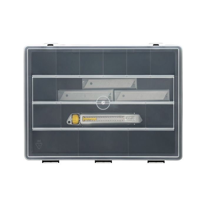 X-ato de metal 18mm + 50 lâminas + organizador - pack interlock®